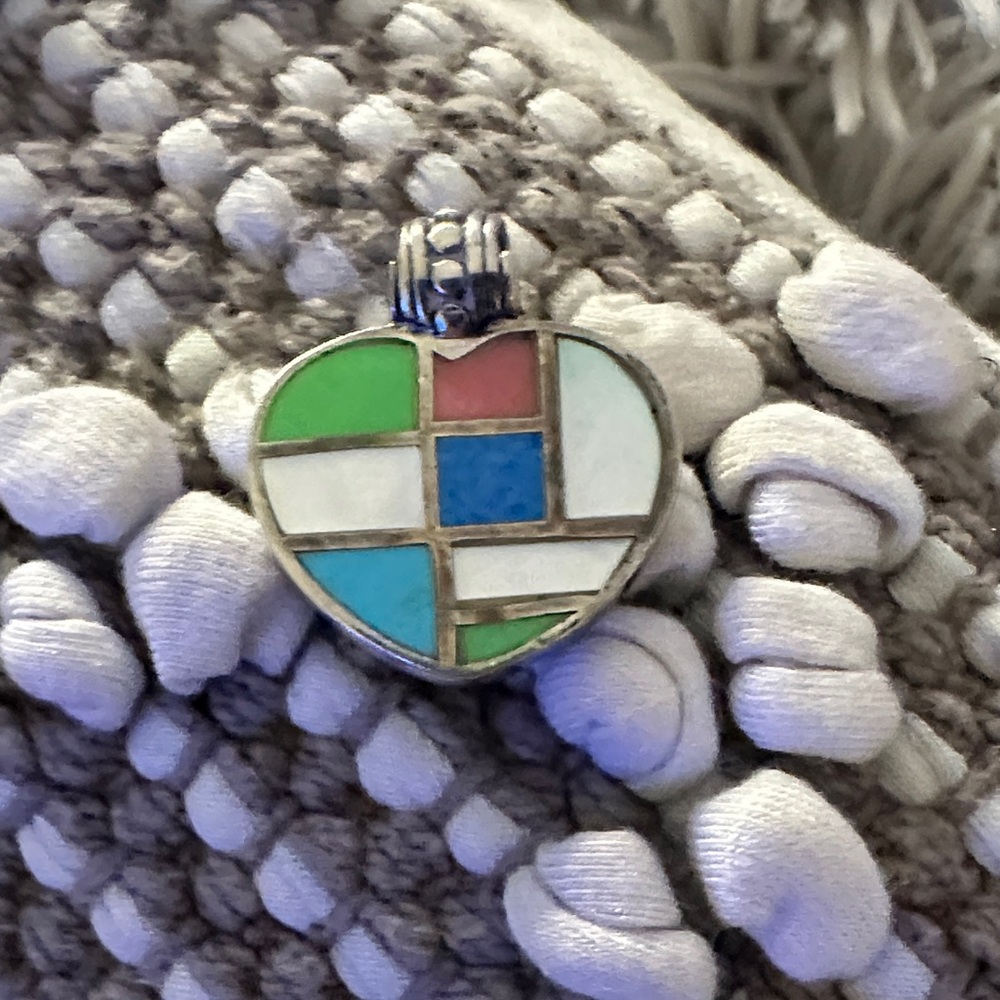 925 Mosaic Heart Pendant